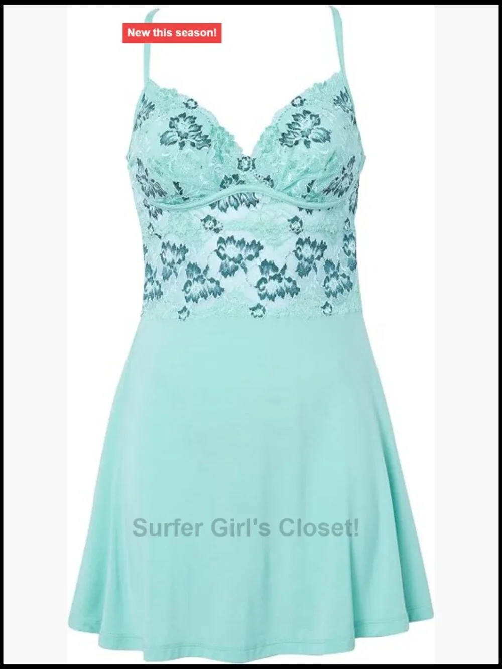 Lace Chemise & G-String Set